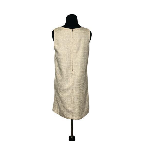 Blu Pepper cream shimmery A lined mini dress size Small - Picture 9 of 13